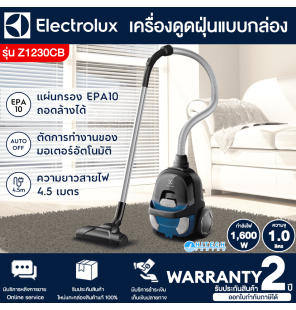 Electrolux vacuum cleaner, compactgo model Z1230CB, blue, 2-year warranty