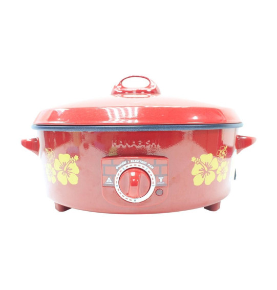 HANABISHI กระทะไฟฟ้าเคลือบเทฟลอน 14 นิ้ว รุ่น HGP-14T กระทะไฟฟ้า หม้อสุกี้ กระทะ  ราคาถูก ประกันศูนย์ 1 ปี จัดส่งทั่วไทย เก็บเงินปลายทาง