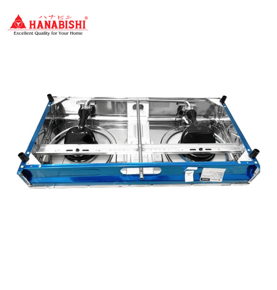 HANABISHI เตาแก๊สตั้งโต๊ะ 2 หัว  เตาแก๊ส ฮานาบิชิ รุ่น RY-145 รับประกัน 1 ปี จัดส่งทั่วไทย เก็บเงินปลายทาง ไฮเทคเซ็นเตอร์