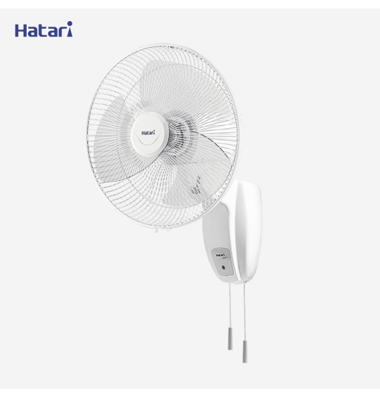 Hatari Wall Mount Fan 16 inch Model HG-W16M4 White Genuine product, cheap price, fast delivery, tax invoice can be issued.