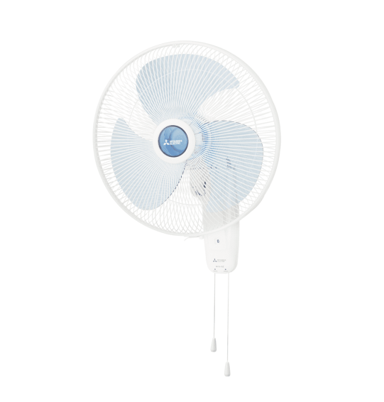 MITSUBISHI พัดลมติดผนัง แบบเชือกดึง พัดลม มิตซูบิชิ 18 นิ้ว  รุ่น W18-GA BL สีฟ้าฮาวาย รับประกันมอเตอร์ 5 ปี จัดส่งทั่วไทย เก็บเงินปลายทาง ไฮเทคเซ็นเตอร์