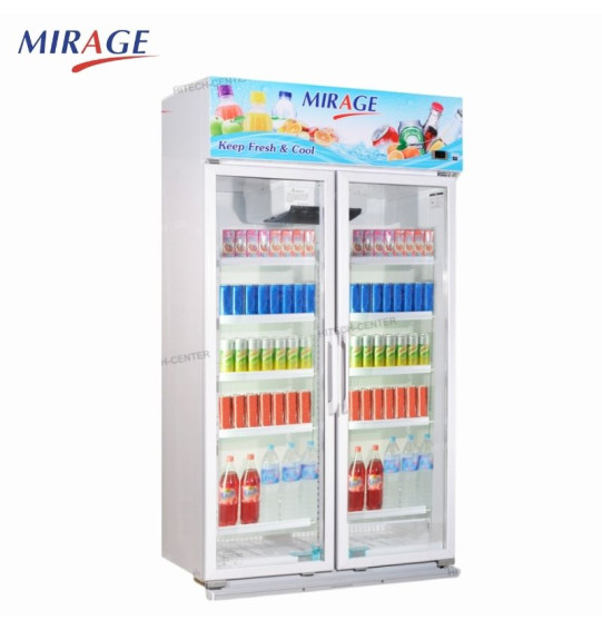 MIRAGE ตู้แช่กระจก 2 ประตู ตู้แช่ มิราจ ขนาด 27 คิว รุ่น BC-745D ระบบ NO-FROST ไม่มีน้ำแข็งเกาะ รับประกัน 5 ปี จัดส่งทั่วไทย เก็บเงินปลายทาง ไฮเทคเซ็นเตอร์สกลนคร