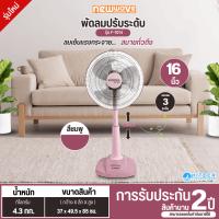 newwave พัดลมตั้งพื้น พัดลมตั้งโต๊ะ พัดลมสไลด์ พัดลมปรับระดับ ขนาด 16นิ้ว  รุ่น F-1014 ราคาถูก รับปรกันมอเตอร์ 2 ปี มีบริการเก็บเงินปลายทาง