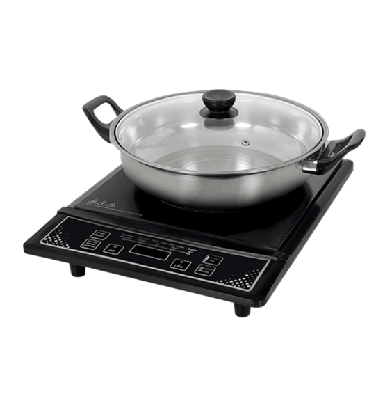 NEWWAVE รุ่น NW-IC13 - กะทะไฟฟ้า, เตาแม่เหล็กไฟฟ้า 30 ซม.กำลังไฟ 1300วัตต์ พร้อมหม้อสแตนเลส เก็บเงินปลายทาง | ไฮเทคเซ็นเตอร์