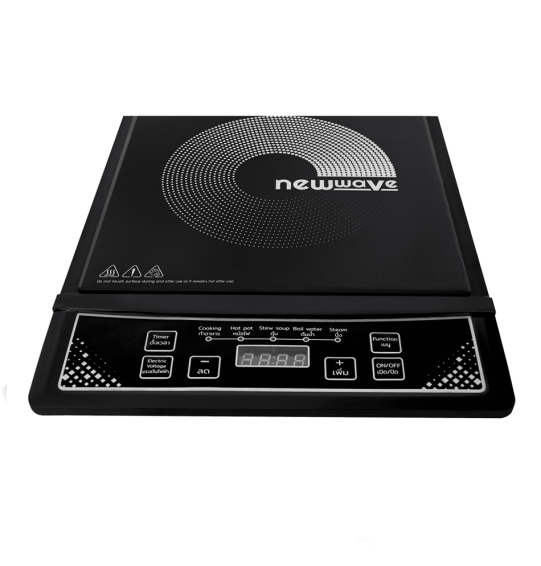 NEWWAVE รุ่น NW-IC13 - กะทะไฟฟ้า, เตาแม่เหล็กไฟฟ้า 30 ซม.กำลังไฟ 1300วัตต์ พร้อมหม้อสแตนเลส เก็บเงินปลายทาง | ไฮเทคเซ็นเตอร์