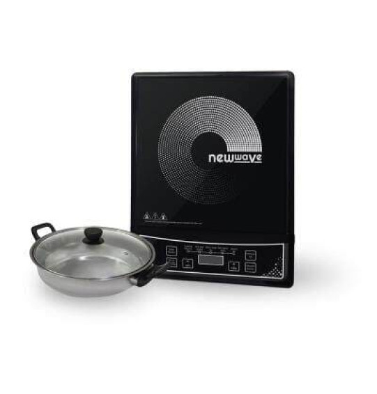 NEWWAVE รุ่น NW-IC13 - กะทะไฟฟ้า, เตาแม่เหล็กไฟฟ้า 30 ซม.กำลังไฟ 1300วัตต์ พร้อมหม้อสแตนเลส เก็บเงินปลายทาง | ไฮเทคเซ็นเตอร์