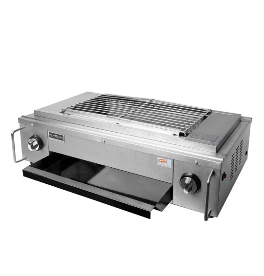 NANOTECH เตาปิ้งย่าง อินฟาเรด 2 หัว เตาปิ้งย่างแบบใช้แก๊ส นาโนเทค 67 ซ.ม รุ่น NT-05(มีพัดลมกระจายความร้อน) ราคาถูก จัดส่งทั่วไทย เก็บเงินปลายทาง