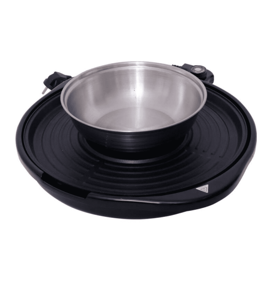 OTTO สุกี้-บาร์บีคิว รุ่น PG-155  ความจุ 2 ลิตร กำลังไฟฟ้า 1,400 วัตต์ ปรับความร้อนได้ 5 ระดับ กระทะเคลือบสาร O-FLON  ตัวหม้อทำด้วยสเตนเลส