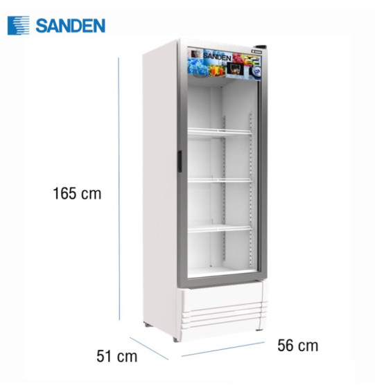 SANDEN ตู้แช่กระจก 1 ประตู ตู้แช่ ซันเด็น ขนาด 8.8 คิว รุ่น SPB-0300 ระบบ อินเวอร์เตอร์ NO-FROST ไม่มีน้ำแข็งเกาะ รับประกัน 5 ปี จัดส่งทั่วไทย เก็บเงินปลายทาง ไฮเทคเซ็นเตอร์สกลนคร
