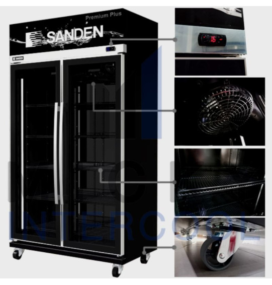 SANDEN ตู้แช่กระจก 2 ประตู ตู้แช่ ซันเด็น ขนาด 28.3 คิว รุ่น YEM-1105IP ระบบ อินเวอร์เตอร์ NO-FROST ไม่มีน้ำแข็งเกาะ รับประกัน 5 ปี จัดส่งทั่วไทย เก็บเงินปลายทาง ไฮเทคเซ็นเตอร์สกลนคร