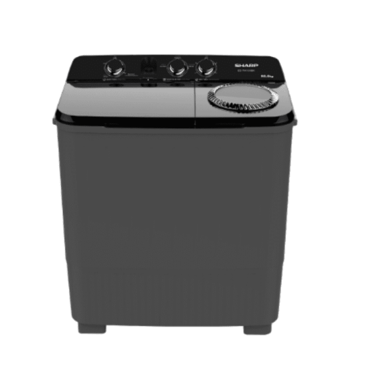 SHARP 2 tank washing machine Double tub washing machine Sharp washing machine 10 kg washing machine, new model ES-TW100BK, cheap price, 10 year center warranty, delivery throughout Thailand. Cash on delivery