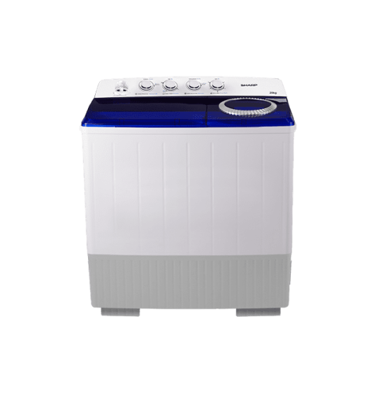 SHARP เครื่องซักผ้า 2 ถัง เครื่องซักผ้า ชาร์ป ขนาด 20 กิโลกรัม รุ่น ES-TW200BL รับประกัน 10 ปี จัดส่งทั่วไทย เก็บเงินปลายทาง ไฮเทคเซ็นเตอร์สกลนคร