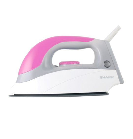 SHARP เตารีดแห้ง รุ่น AM-575T กำลังไฟ 1000W ผิวหน้าเคลือบสารกันติด รีดลื่น เตารีดราคาถูก รับประกัน 2 ปี SHARP เตารีดแห้ง รุ่น AM-575T กำลังไฟ 1000W ผิวหน้าเคลือบสารกันติด รีดลื่น เตารีดราคาถูก รับประกัน 2 ปี