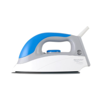 SHARP เตารีดแห้ง รุ่น AM-575T กำลังไฟ 1000W ผิวหน้าเคลือบสารกันติด รีดลื่น เตารีดราคาถูก รับประกัน 2 ปี