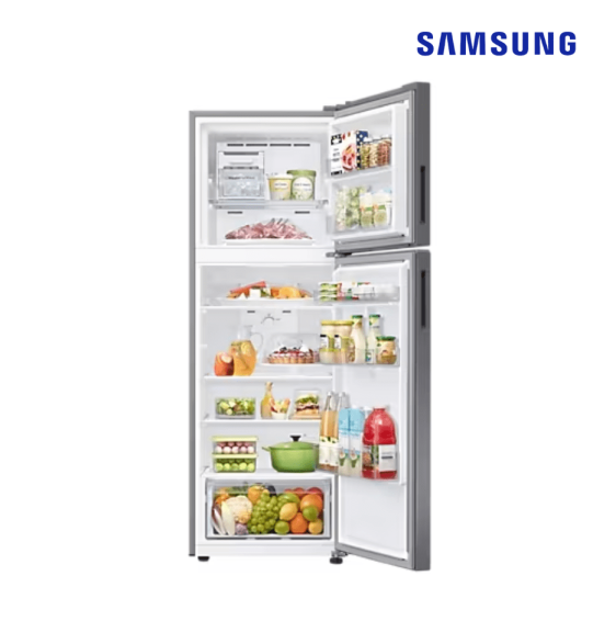 SAMSUNG 2-door refrigerator, no ice on the refrigerator, 10.8 cubic feet, model RT31CG5020S9 ST, cheap price, 20-year center warranty, delivery throughout Thailand. Cash on delivery
